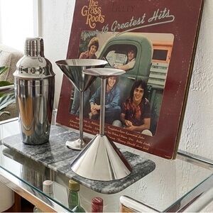 Stainless Steel Martini Glasses (Set of 2)